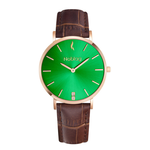 Noblag  women\'s watches brown leather 36mm